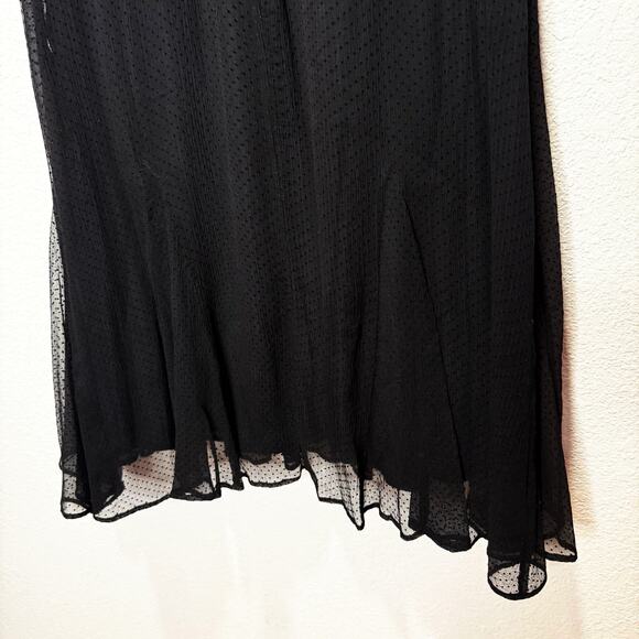 NWOT The J. Peterman Co. Vintage 90s Silk Dot Dress Whimsigoth Midi Deadstock - Picture 8 of 9